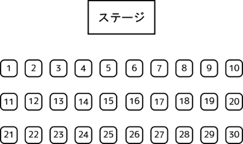 座席図2026 座席図2026